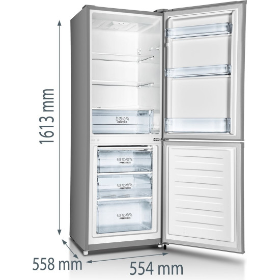 Gorenje RK416EPS4 Kombinált alulfagyasztós hűtőszekrény