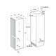 Gorenje NRKI519E41 Beépíthető kombinált alul fagyasztós hűtő