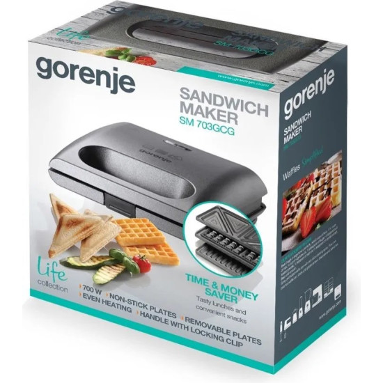 Gorenje SM703GCG Szendvicssütő