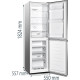 Gorenje NRK418DCS4 Kombinált alulfagyasztós hűtőszekrény