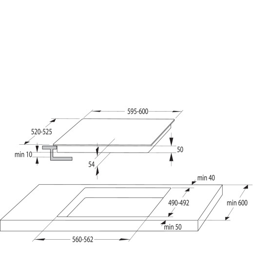 Gorenje GI6442BSCWF Beépíthető indukciós főzőlap