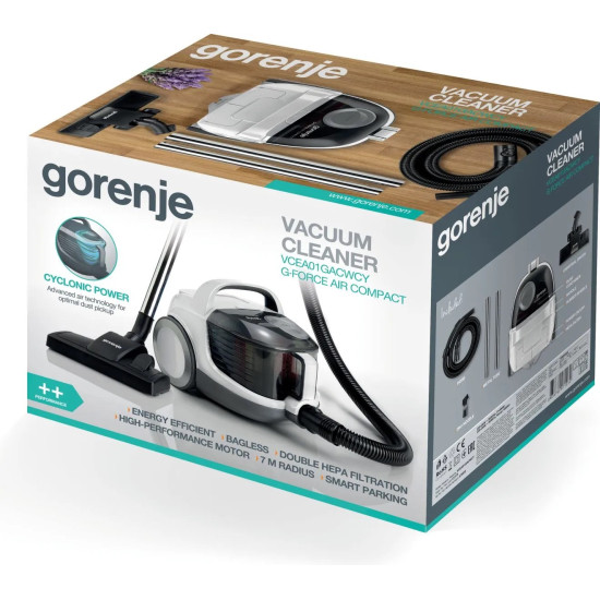 Gorenje VCEA01GACWCY Porzsák nélküli porszívó Gorenje VCEA01GACWCY Porzsák nélküli porszívó