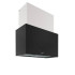 Nodor Nodor - Páraelszívó NorBreeze CUBE GLASS ECO 90 BK Kürtős páraelszívó