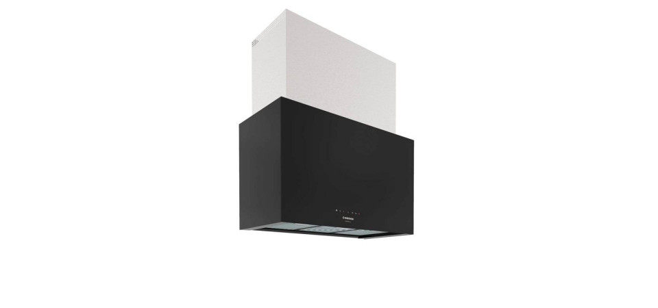 Nodor Nodor - Páraelszívó NorBreeze CUBE GLASS ECO 90 BK Kürtős páraelszívó