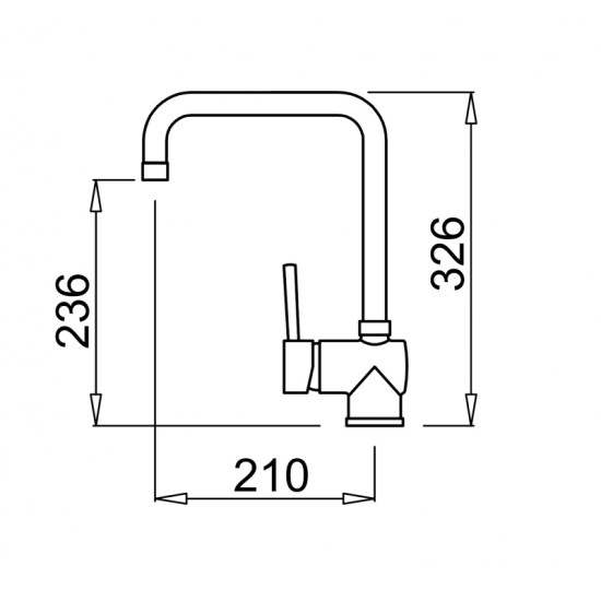 Elleci Elleci OUTLET - Csaptelep Senna G61 pietra antica - Kifutó termék! MGKSEN61 Gránit csaptelep