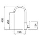 Elleci ELLECI - Csaptelep CADDY (C01) Tortora G43 MGKC0143 Gránit csaptelep