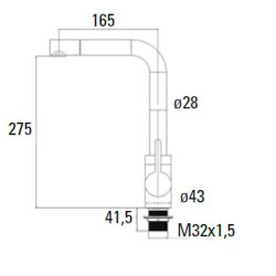 Cata CATA OUTLET - Csaptelep CSA Rozsdamentes acél csaptelep