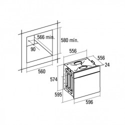 Cata CATA - Beépíthető sütő MRA-7108 BK Beépíthető villany sütő