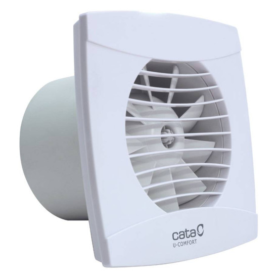 Cata Cata UC-10 Timer ventilátor utószellőztető funkcióval, pillangószeleppel, fehér Axiális szellőztető ventilátor