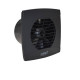 Cata Cata UC-10 Timer fekete ventilátor utószellőztető funkcióval, pillangószeleppel Axiális szellőztető ventilátor