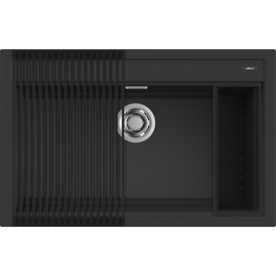 Elleci ELLECI - Mosogatótálca Best 130 Workstation Szett G40 Nero LGB13040K2 Mosogatótálca