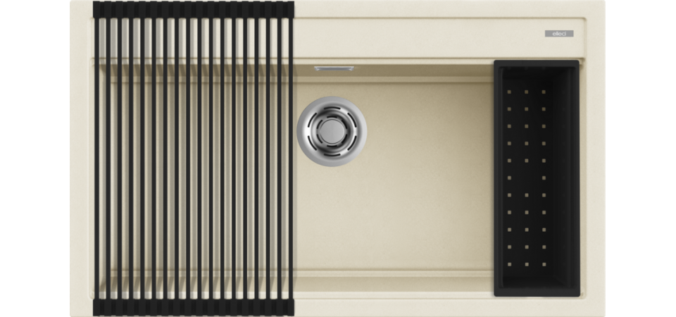 Elleci ELLECI - Mosogatótálca Best 360 Workstation Szett G62 Bianco Antico - Kifutó termék! LGB36062K2 Gránit mosogatótálca