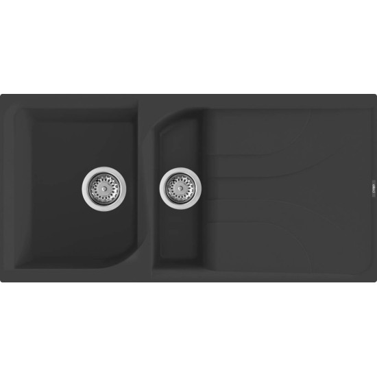 Elleci ELLECI - Mosogatótálca Ego 475 G40 Nero LGE47540 Mosogatótálca