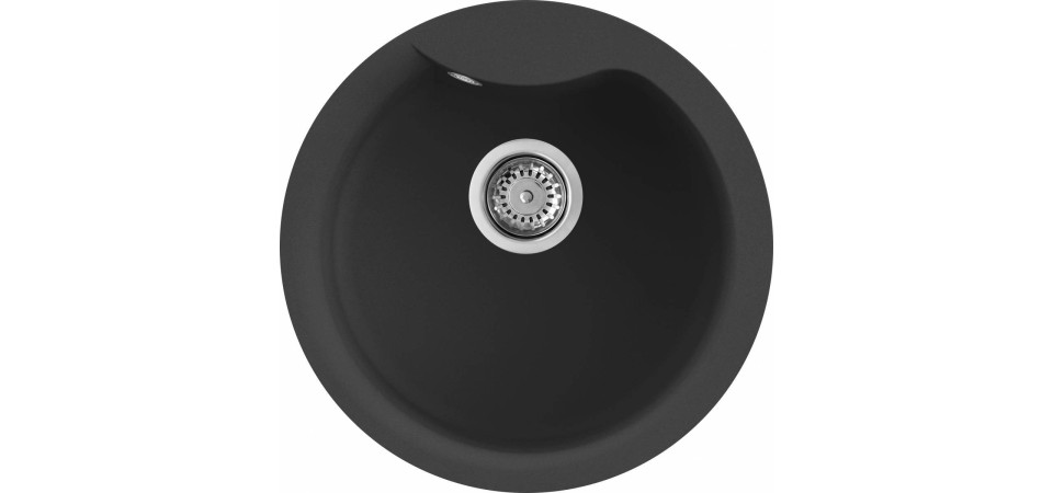 Elleci ELLECI - Mosogatótálca Ego ROUND G40 Nero LGEROU40 Mosogatótálca