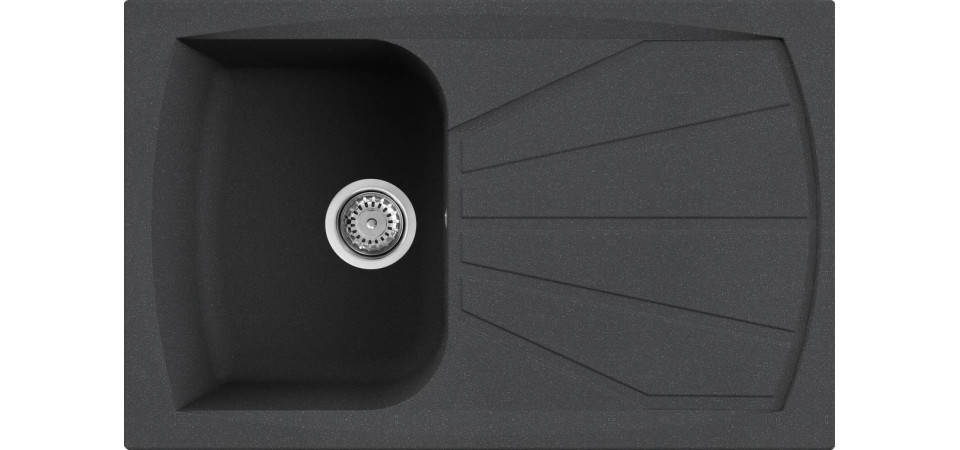 Elleci ELLECI - Mosogatótálca Living 300 G54 Nero Pietra - Kifutó termék! LGL30054 Mosogatótálca