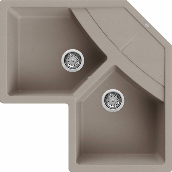 Elleci ELLECI - Mosogatótálca Unico CORNER sarok G43 Tortora LGUCOR43 Mosogatótálca