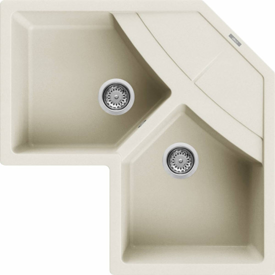 Elleci ELLECI - Mosogatótálca Unico CORNER sarok G62 Bianco Antico LGUCOR62 Mosogatótálca