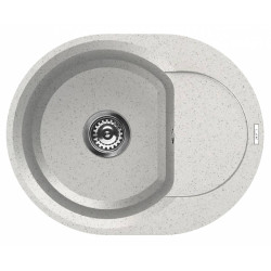 Elleci ELLECI - Mosogatótálca Easy ROUND 600 G52 Bianco Pietra LGYR6052 Mosogatótálca