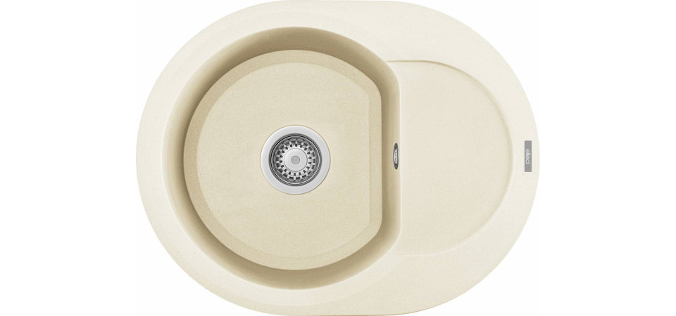 Elleci ELLECI - Mosogatótálca Easy ROUND 600 G62 Bianco Antico LGYR6062 Mosogatótálca