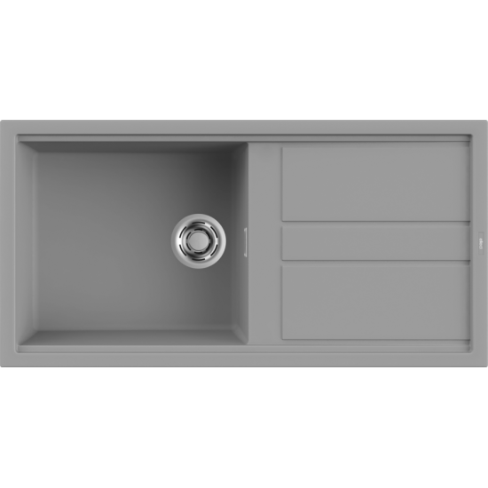 Elleci ELLECI - Mosogatótálca Best 480 K97 Light Grey - Kifutó termék! LKB48097 Kerámia mosogatótálca
