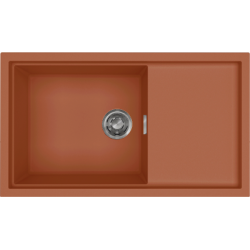 Elleci ELLECI - Mosogatótálca Sintesi 410 K83 Clay inox tartozékokkal LKS41083 Kerámia mosogatótálca