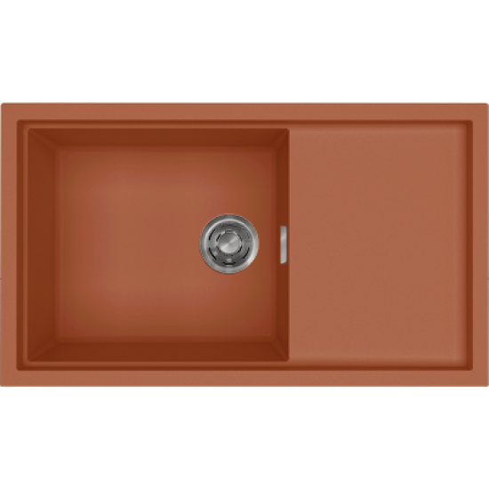 Elleci ELLECI - Mosogatótálca Sintesi 410 K83 Cavern Clay inox tartozékokkal LKS41083 Kerámia mosogatótálca