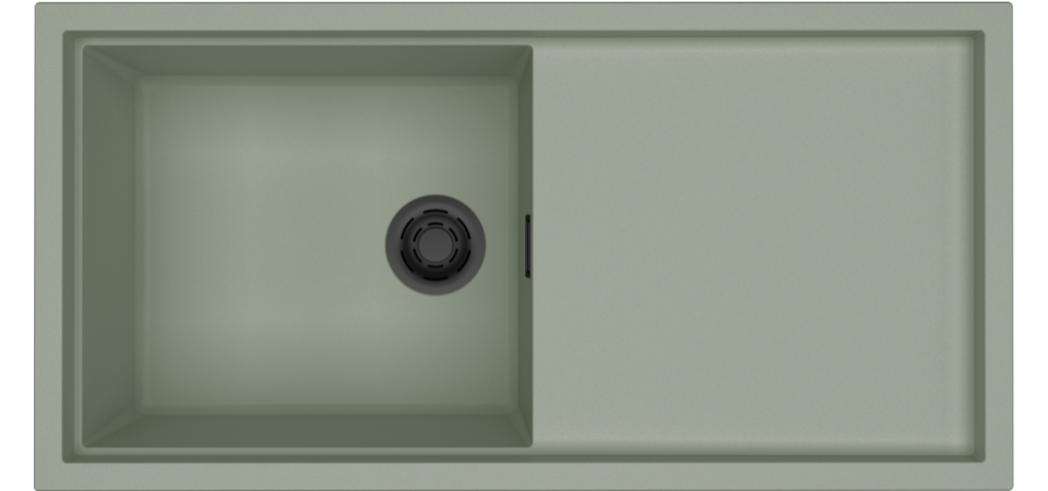 Elleci ELLECI - Mosogatótálca Sintesi 480 K82 Sage Green fekete tartozékokkal LKS48082BKM Kerámia mosogatótálca Elleci ELLECI - Mosogatótálca Sintesi 480 K82 Sage Green fekete tartozékokkal LKS48082BKM Kerámia mosogatótálca