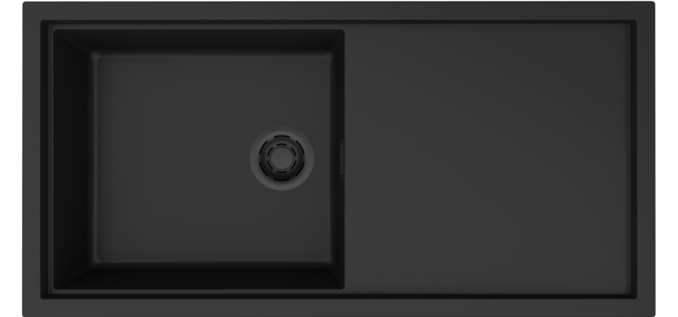 Elleci ELLECI - Mosogatótálca Sintesi 480 K86 Black fekete tartozékokkal LKS48086BKM Kerámia mosogatótálca Elleci ELLECI - Mosogatótálca Sintesi 480 K86 Black fekete tartozékokkal LKS48086BKM Kerámia mosogatótálca