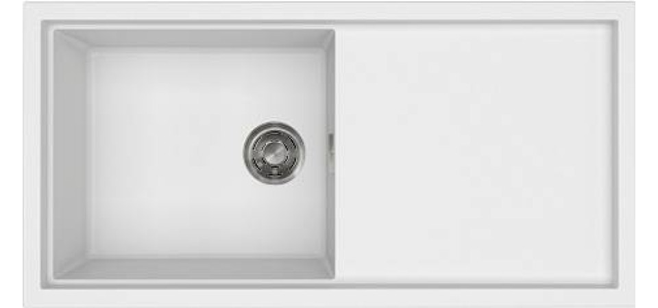 Elleci ELLECI - Mosogatótálca Sintesi 480 K96 White inox tartozékokkal LKS48096 Kerámia mosogatótálca Elleci ELLECI - Mosogatótálca Sintesi 480 K96 White inox tartozékokkal LKS48096 Kerámia mosogatótálca