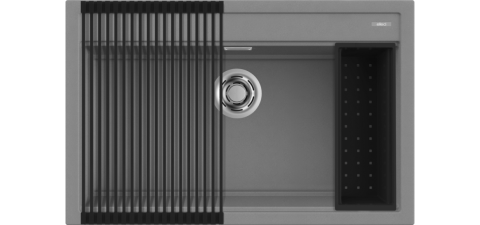 Elleci ELLECI - Mosogatótálca Best 130 Workstation Szett M73 Titanium LMB13073K2 Mosogatótálca