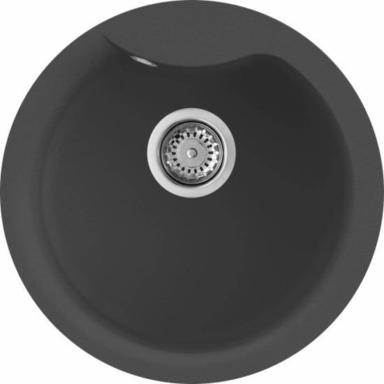 Elleci ELLECI - Mosogatótálca Ego ROUND M70 Nero Metal LMEROU70 Mosogatótálca