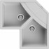 Elleci ELLECI - Mosogatótálca Unico CORNER sarok M79 Aluminium LMUCOR79 Mosogatótálca