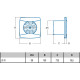 Cata Cata UC-10 Timer ventilátor utószellőztető funkcióval, pillangószeleppel, fehér Axiális szellőztető ventilátor