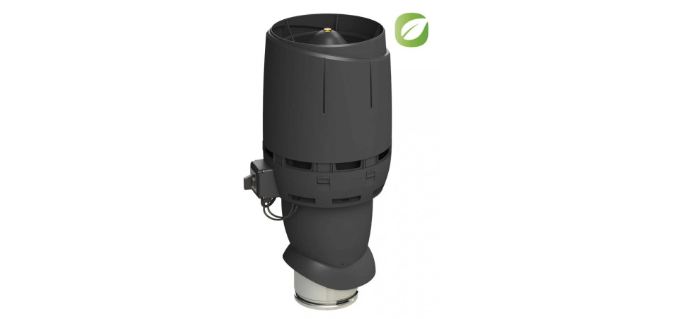VILPE Vilpe ECo160P/500 FLOW tetőventilátor, fekete Szellőztető ventilátor tartozékok VILPE Vilpe ECo160P/500 FLOW tetőventilátor, fekete Szellőztető ventilátor tartozékok