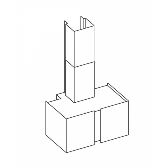 Falmec Falmec OUTLET - Páraelszívó MIRABILIA Square 97 inox T80 LED elszívótest - Kifutó termék! Kürtős páraelszívó