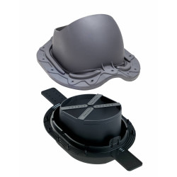 VILPE VILPE STEEL profilos átvezető elem, szürke Szellőztető ventilátor tartozékok