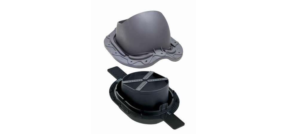 VILPE VILPE STEEL profilos átvezető elem, szürke Szellőztető ventilátor tartozékok VILPE VILPE STEEL profilos átvezető elem, szürke Szellőztető ventilátor tartozékok