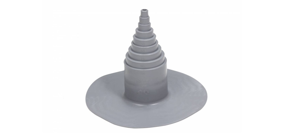 VILPE VILPEÂR PVC tető csőmandzsetta, sötétszürke Szellőztető ventilátor tartozékok VILPE VILPEÂR PVC tető csőmandzsetta, sötétszürke Szellőztető ventilátor tartozékok