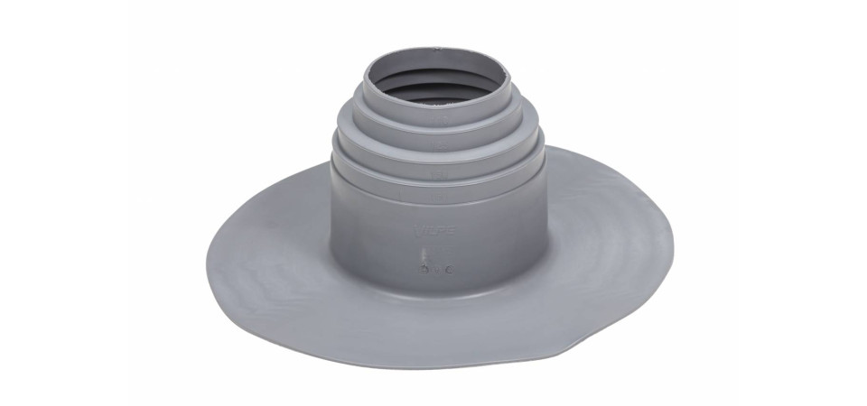 VILPE VILPEÂR PVC tető csőmandzsetta, sötétszürke Szellőztető ventilátor tartozékok VILPE VILPEÂR PVC tető csőmandzsetta, sötétszürke Szellőztető ventilátor tartozékok