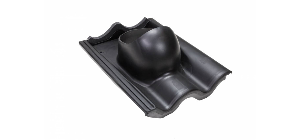 VILPE VILPE betoncserép átvezető elem, fekete Szellőztető ventilátor tartozékok VILPE VILPE betoncserép átvezető elem, fekete Szellőztető ventilátor tartozékok