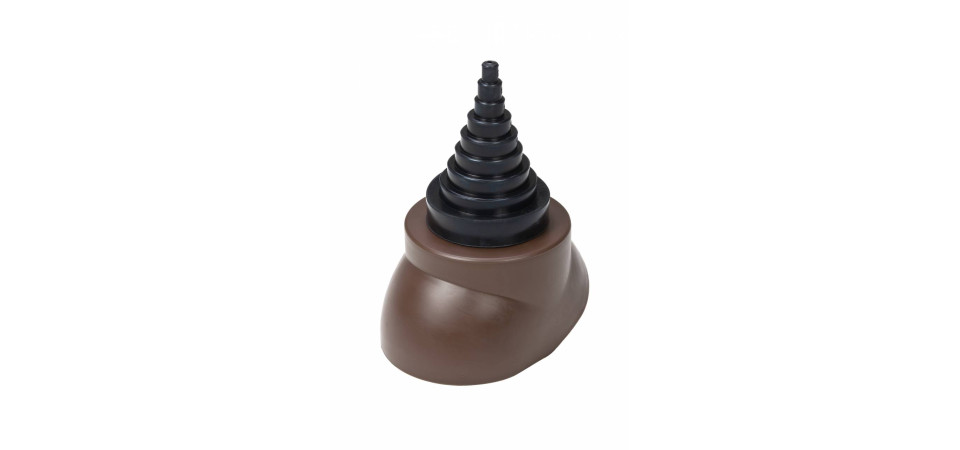 VILPE VILPEÂR 12-90-es antennakivezető, barna Szellőztető ventilátor tartozékok VILPE VILPEÂR 12-90-es antennakivezető, barna Szellőztető ventilátor tartozékok