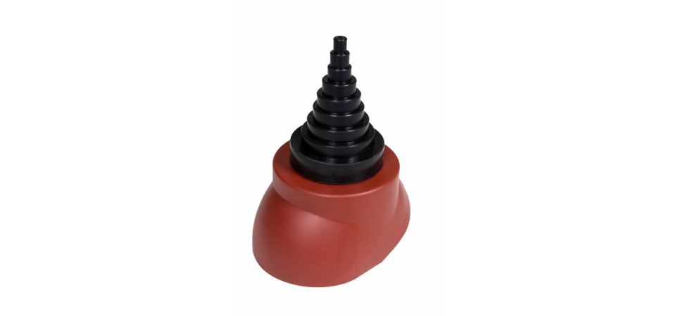 VILPE VILPEÂR 12-90-es antennakivezető, vörös Szellőztető ventilátor tartozékok VILPE VILPEÂR 12-90-es antennakivezető, vörös Szellőztető ventilátor tartozékok