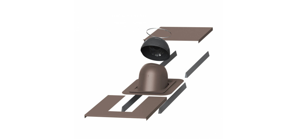 VILPE VILPEÂR 1. számú kör keresztmetszetű kéményátvezető készlet, barna Szellőztető ventilátor tartozékok VILPE VILPEÂR 1. számú kör keresztmetszetű kéményátvezető készlet, barna Szellőztető ventilátor tartozékok