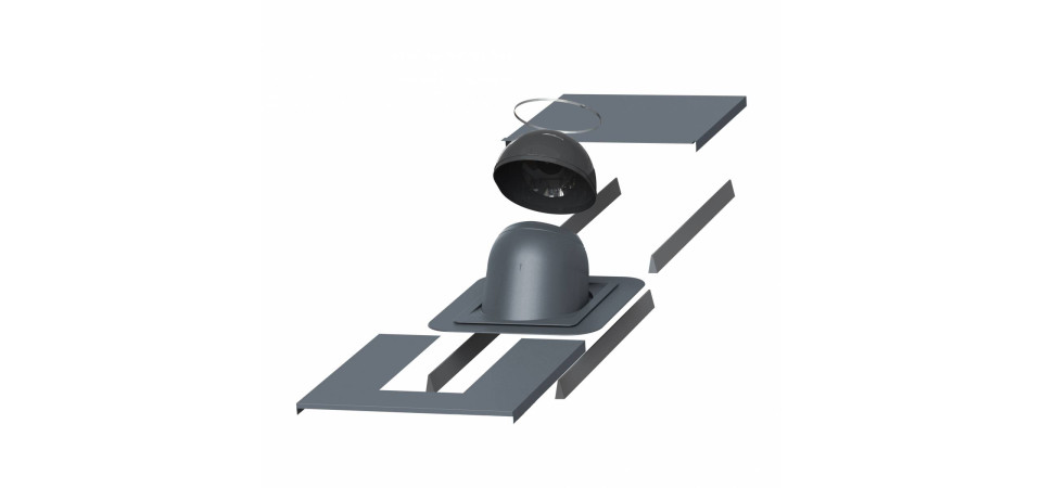 VILPE VILPEÂR 1. számú kör keresztmetszetű kéményátvezető készlet, szürke Szellőztető ventilátor tartozékok VILPE VILPEÂR 1. számú kör keresztmetszetű kéményátvezető készlet, szürke Szellőztető ventilátor tartozékok