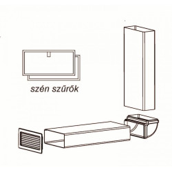 Sirius SIRIUS - Páraelszívó  aktívszén-szűrő szett, S-DDH5 Szénszűrő páraelszívóhoz